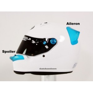 Spoiler ou aileron pour casque Arai